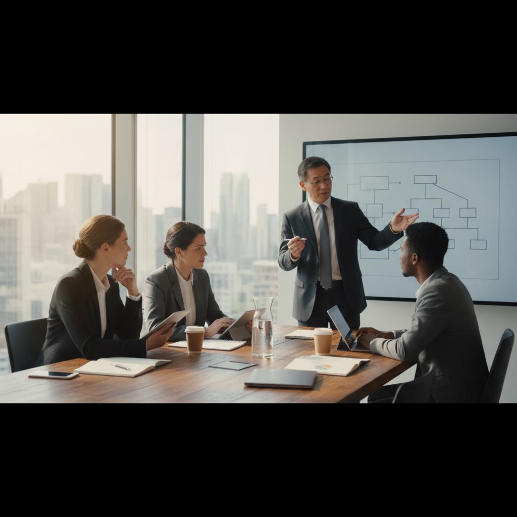 Texas small business owner meeting with financial consultant reviewing tax documents and business reports