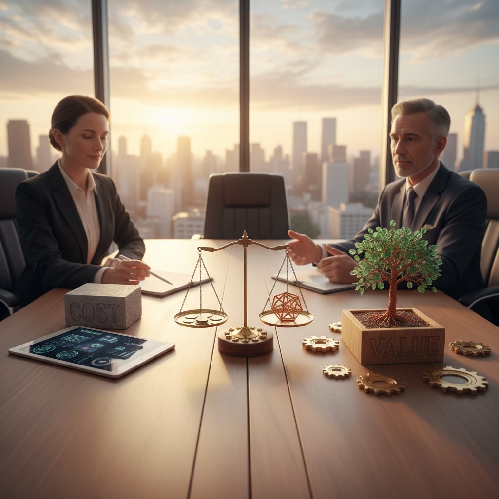 General financial consultant helping small business owner with tax accounting and credit solutions in Dallas o