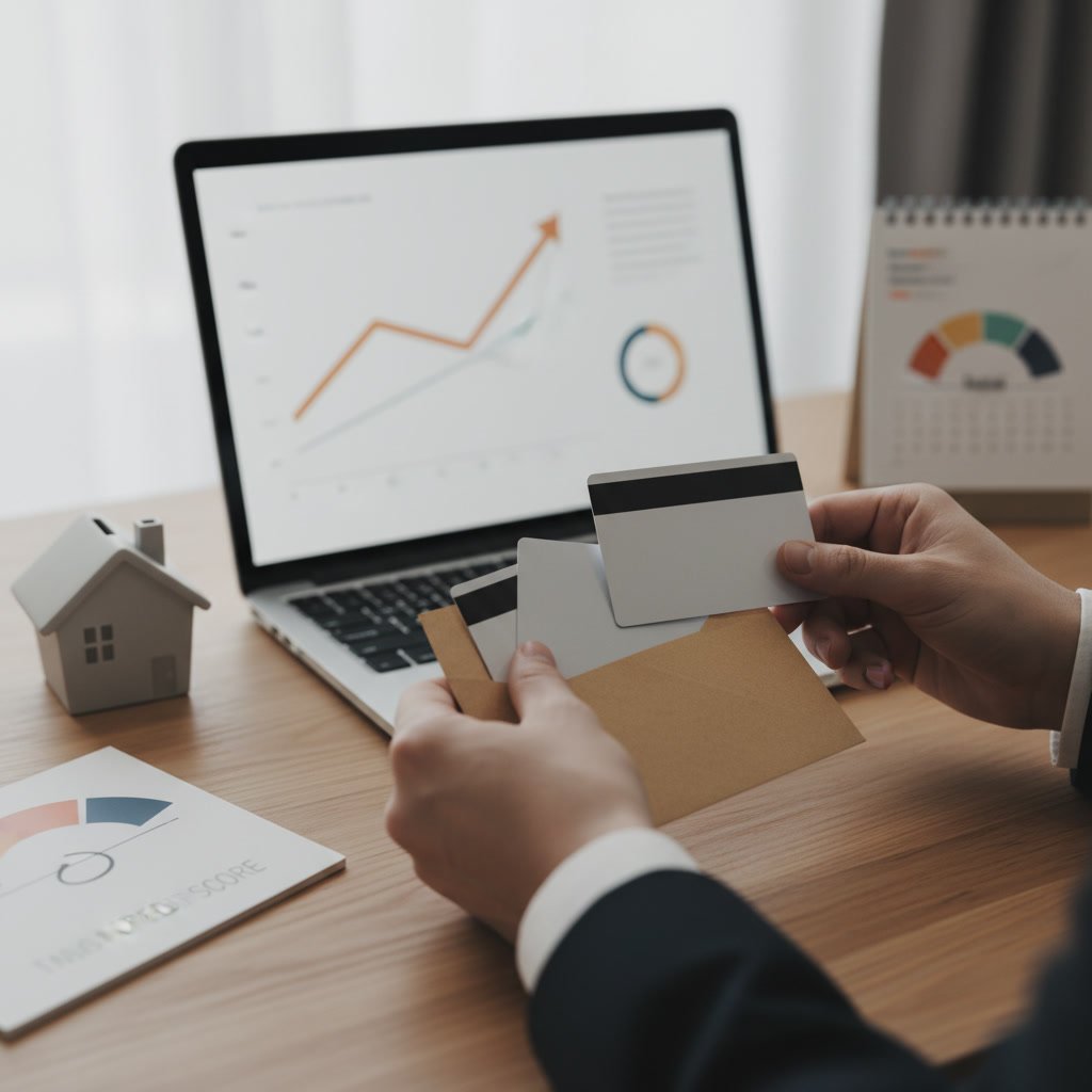 Homebuyer meeting with financial advisor to discuss credit building strategies